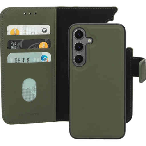 Mobiparts Leather 2 in 1 Wallet Case Samsung Galaxy S24 Green