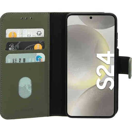 Mobiparts Leather 2 in 1 Wallet Case Samsung Galaxy S24 Green