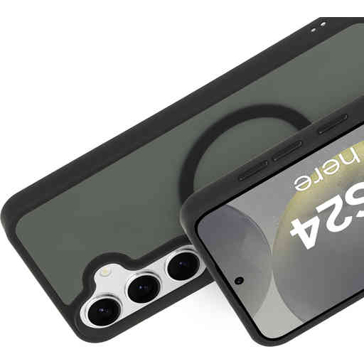 Mobiparts Hardcover Samsung Galaxy S24 Satin Black (Magsafe Compatible)