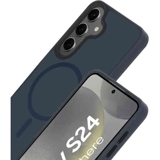 Mobiparts Hardcover Samsung Galaxy S24 Satin Blue (Magsafe Compatible)