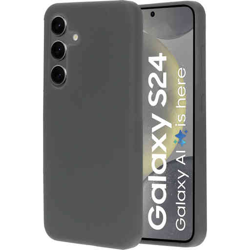 Mobiparts Silicone Cover Samsung Galaxy S24 Urban Grey