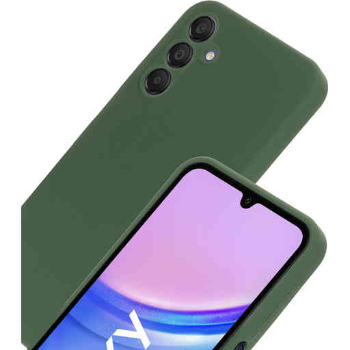 Mobiparts Silicone Cover Samsung Galaxy A15 Forest Green