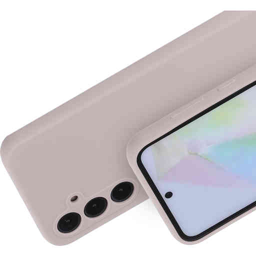 Mobiparts Silicone Cover Samsung Galaxy A35 Soft Salmon
