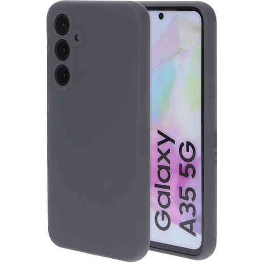 Mobiparts Silicone Cover Samsung Galaxy A35 Urban Grey