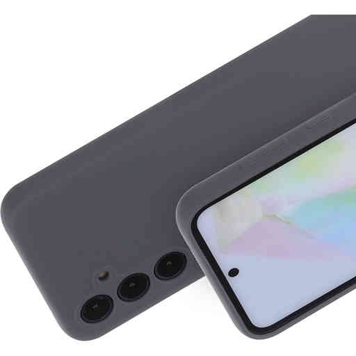 Mobiparts Silicone Cover Samsung Galaxy A35 Urban Grey