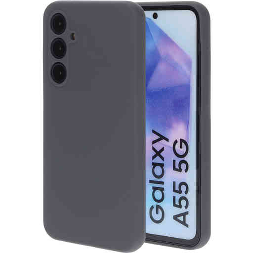 Mobiparts Silicone Cover Samsung Galaxy A55 Urban Grey