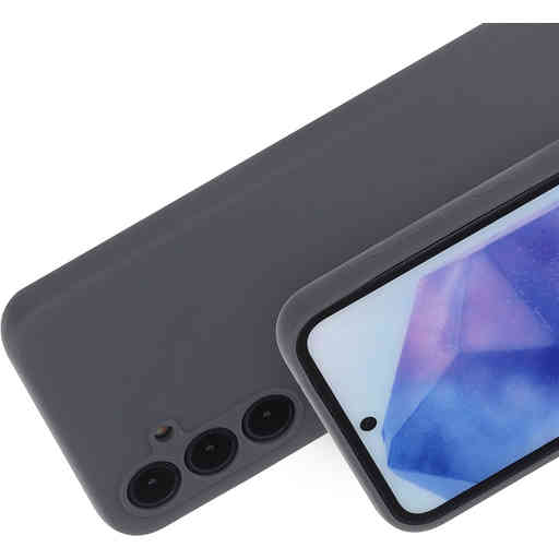 Mobiparts Silicone Cover Samsung Galaxy A55 Urban Grey