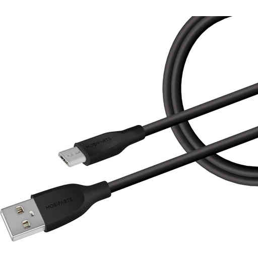 Mobiparts Wall Charger Dual USB-C/USB-A with Micro USB Cable Black