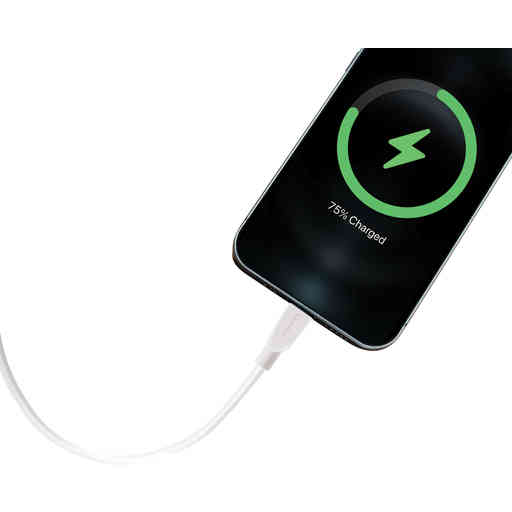 Mobiparts Wall Charger Dual USB-C/USB-A with Lightning Cable White