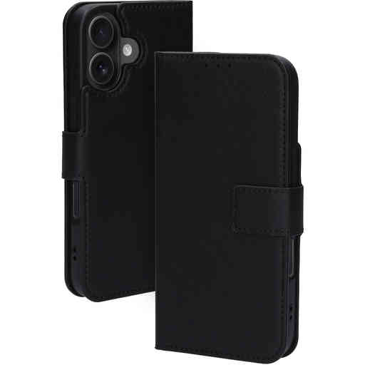 Mobiparts Classic Wallet Case Apple iPhone 16 Black (MagSafe Compatible)