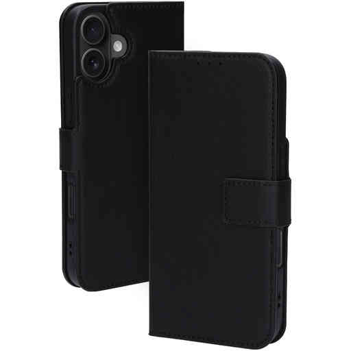 Mobiparts Classic Wallet Case Apple iPhone 16 Plus Black (MagSafe Compatible)