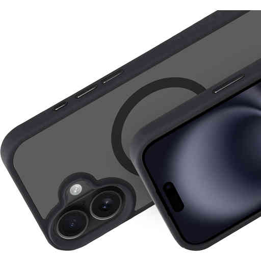Mobiparts Hardcover Apple iPhone 16 Satin Black (Magsafe Compatible)
