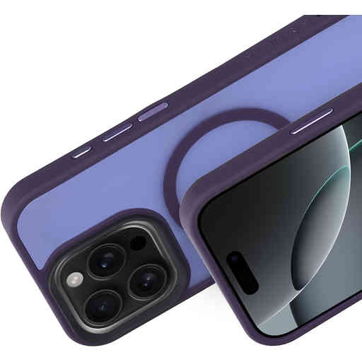 Mobiparts Hardcover Apple iPhone 16 Pro Satin Purple (Magsafe Compatible)