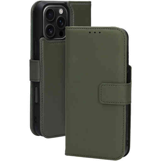 Mobiparts Leather 2 in 1 Wallet Case Apple iPhone 16 Pro Max Green