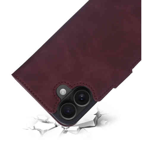 Mobiparts Classic Wallet Case Apple iPhone 16 Velvet Red (MagSafe Compatible)
