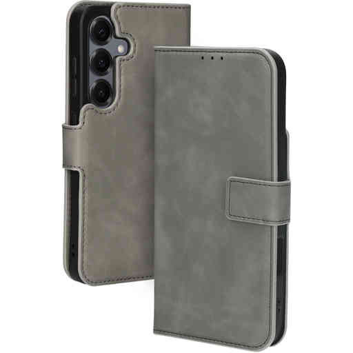 Mobiparts Classic Wallet Case Samsung Galaxy S25 Granite Grey (MagSafe Compatible)