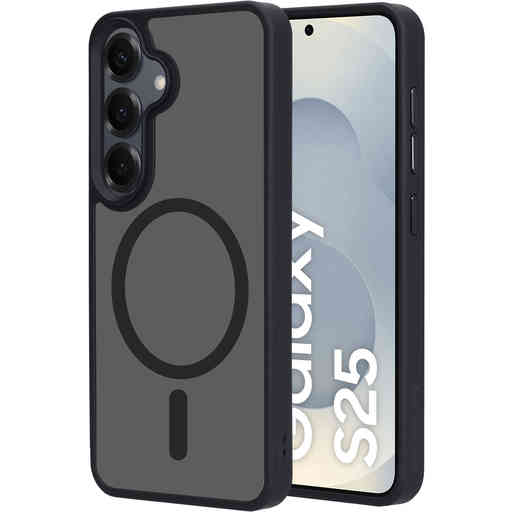 Mobiparts Hardcover Samsung Galaxy S25 Satin Black (Magsafe Compatible)