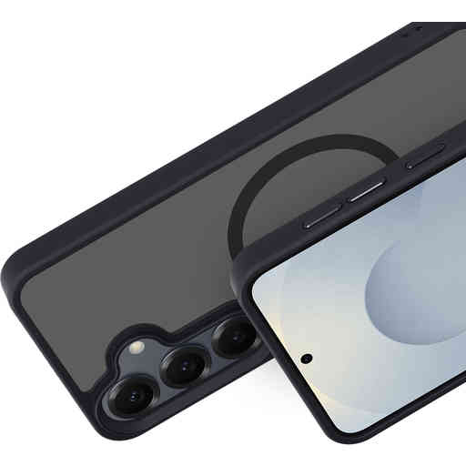 Mobiparts Hardcover Samsung Galaxy S25 Satin Black (Magsafe Compatible)