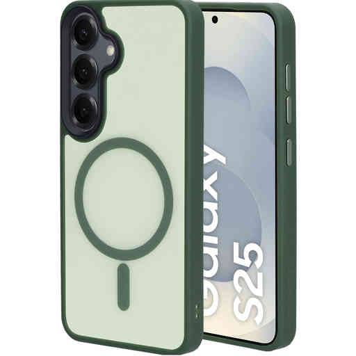 Mobiparts Hardcover Samsung Galaxy S25 Satin Green (Magsafe Compatible)