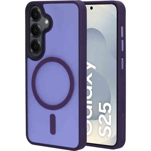 Mobiparts Hardcover Samsung Galaxy S25 Satin Purple (Magsafe Compatible)