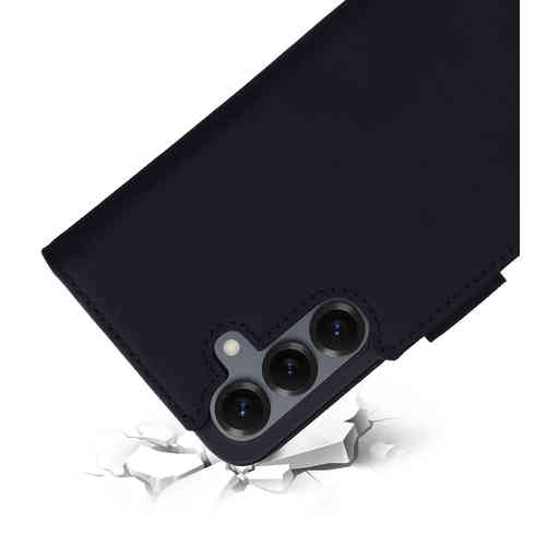 Mobiparts Leather Wallet Case Samsung Galaxy S25 Black