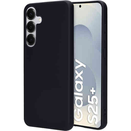 Mobiparts Silicone Cover Samsung Galaxy S25 Plus Black