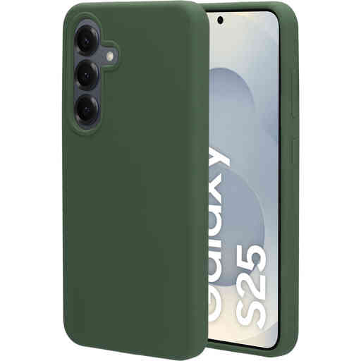 Mobiparts Silicone Cover Samsung Galaxy S25 Forest Green