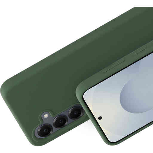 Mobiparts Silicone Cover Samsung Galaxy S25 Forest Green