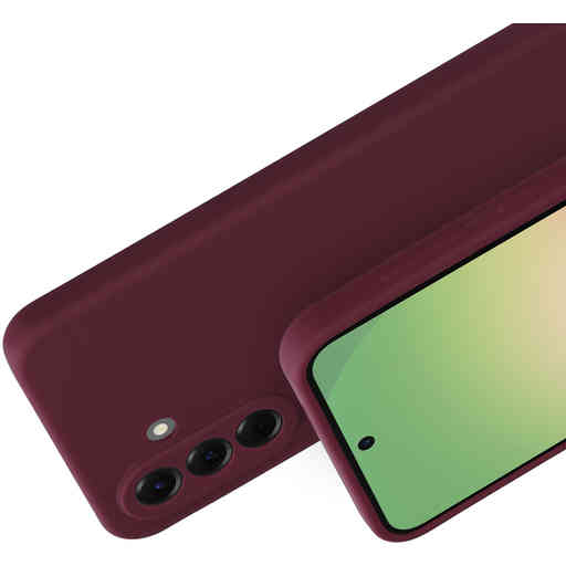 Mobiparts Silicone Cover Samsung Galaxy A56 Plum Red