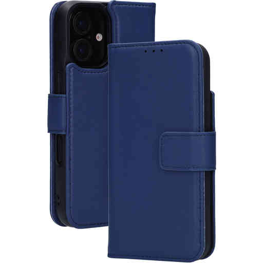 Mobiparts Leather 2 in 1 Wallet Case Apple iPhone 16 Blue