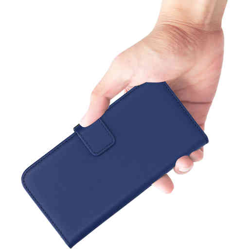 Mobiparts Leather Wallet Case Apple iPhone 16 Pro Max Blue (MagSafe Compatible)