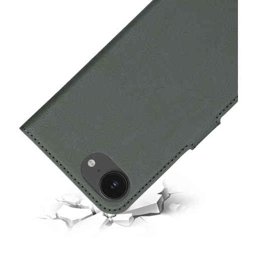 Mobiparts Classic Wallet Case Apple iPhone 16e Stone Green (MagSafe Compatible)