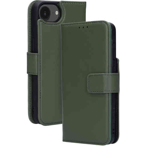 Mobiparts Leather 2 in 1 Wallet Case Apple iPhone 16e Green