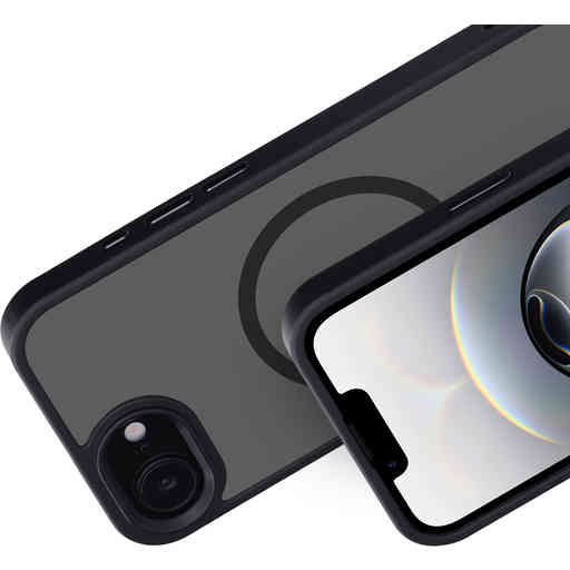 Mobiparts Hardcover Apple iPhone 16e Satin Black (Magsafe Compatible)