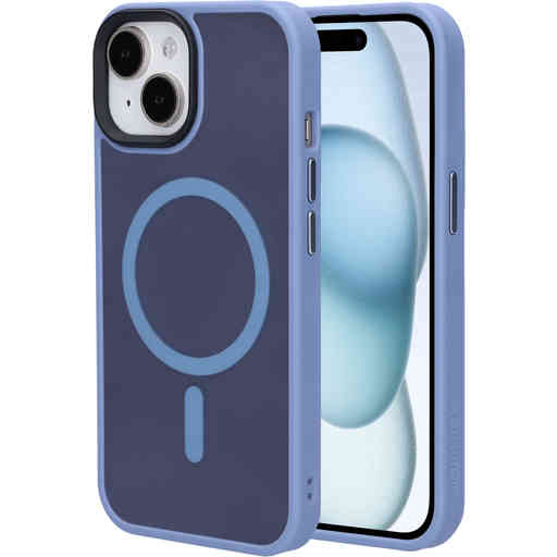 Mobiparts Hardcover Apple iPhone 15 Satin Light Blue(Magsafe Compatible)