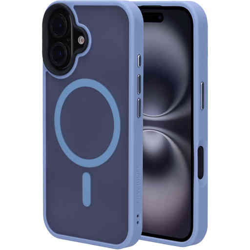 Mobiparts Hardcover Apple iPhone 16 Satin Light Blue(Magsafe Compatible)