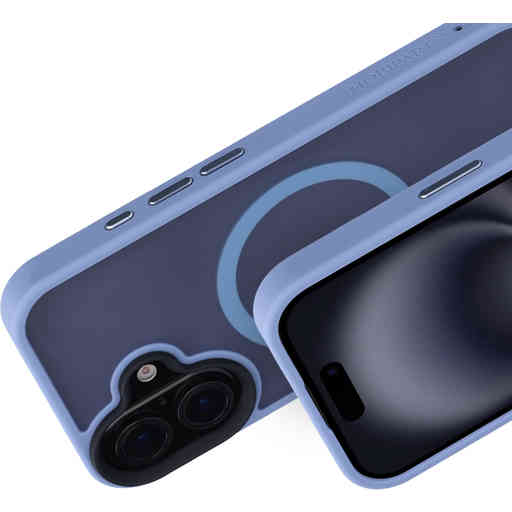 Mobiparts Hardcover Apple iPhone 16 Satin Light Blue(Magsafe Compatible)