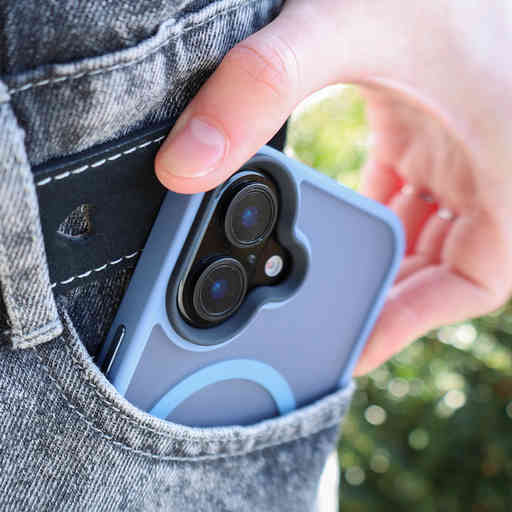 Mobiparts Hardcover Samsung Galaxy S25 Satin Light Blue (Magsafe Compatible)