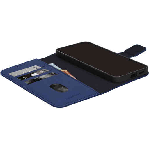 Mobiparts Leather Wallet Case Samsung Galaxy S25 Edge Blue