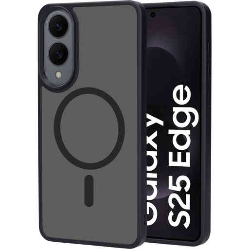 Mobiparts Hardcover Samsung Galaxy S25 Edge Satin Black (Magsafe Compatible)