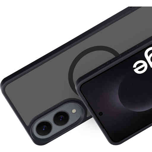 Mobiparts Hardcover Samsung Galaxy S25 Edge Satin Black (Magsafe Compatible)