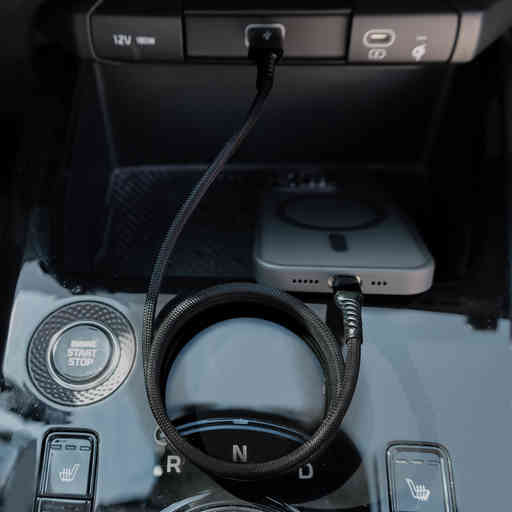 Mobiparts USB-C to USB-C Magnetic Braided Cable 1m Black