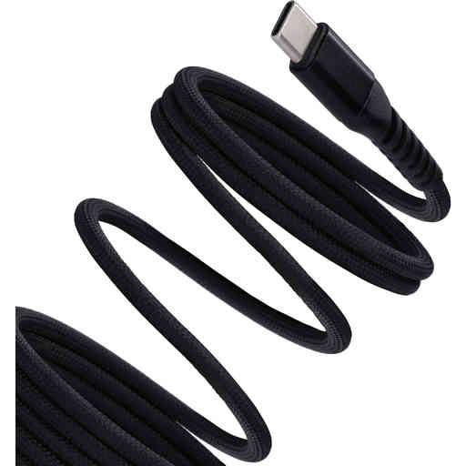 Mobiparts USB-A to USB-C Magnetic Braided Cable 1m Black