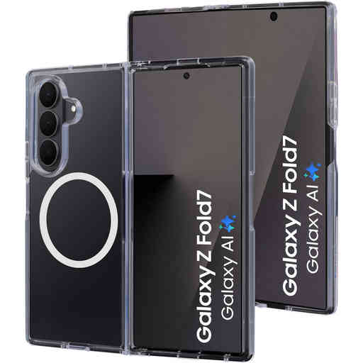 Mobiparts Hardcover Samsung Galaxy Z Fold 7 Clear (Magsafe Compatible)