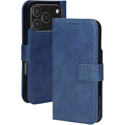 Mobiparts Classic Wallet Case Apple iPhone 17 Pro Steel Blue (MagSafe Compatible)