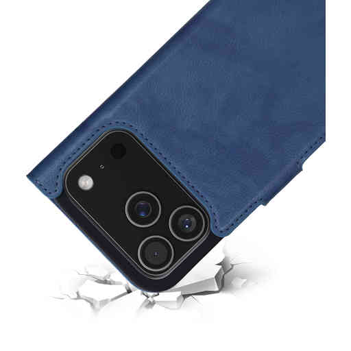 Mobiparts Classic Wallet Case Apple iPhone 17 Pro Steel Blue (MagSafe Compatible)