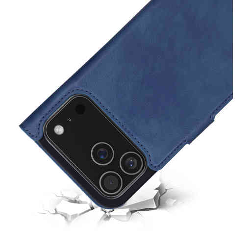 Mobiparts Classic Wallet Case Apple iPhone 17 Pro Max Steel Blue (MagSafe Compatible)