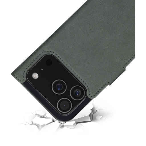 Mobiparts Classic Wallet Case Apple iPhone 17 Pro Stone Green (MagSafe Compatible)