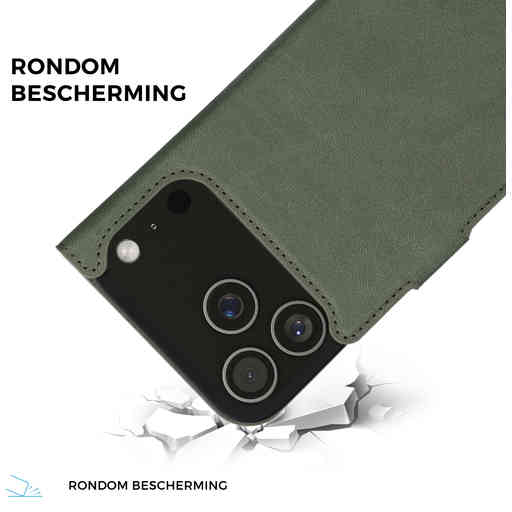 Mobiparts Classic Wallet Case Apple iPhone 17 Pro Max Stone Green (MagSafe Compatible)