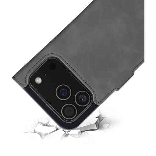 Mobiparts Classic Wallet Case Apple iPhone 17 Pro Granite Grey (MagSafe Compatible)